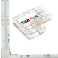 Conector transparente para Tira LED RGB COB 10mm | Cople empalme sin soldar para Tira de LED RGB COB
