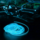 Hilo neón para coche con ceja para instalación | Hilo luminoso decorativo 3 metros 12V