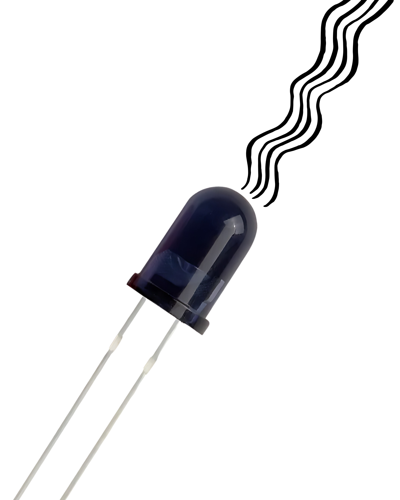 Led Infrarojo Simbolo Diodo LED infrarrojo IR Negro Receptor 5mm | Amaterasu LED – Amaterasu ...