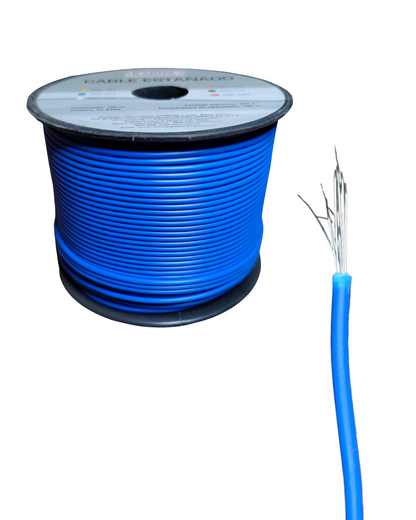 Cable estañado unipolar calibre 22AWG | Cable de 1 vía estañado para tira de LED