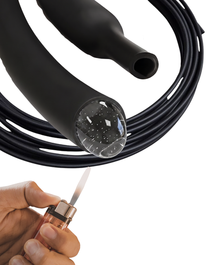 Tubo aislante eléctrico termocontractil 1/4" con pegamento | Manguera termocontraible con adhesivo | Aislante eléctrico encogible al calor con capa de adhesivo dielectrico