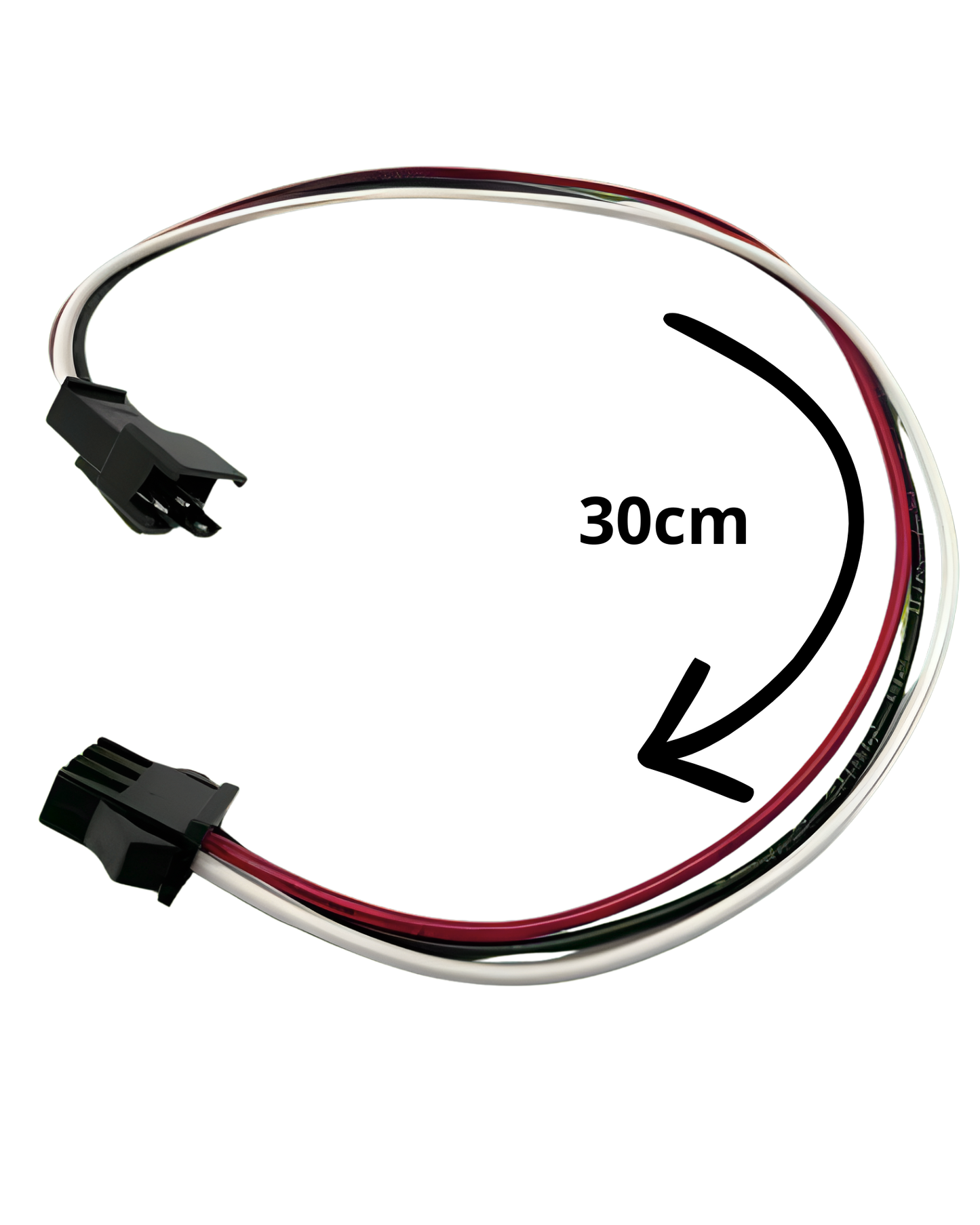 Arnés Conector 3 pines Pixel LED Macho - Hembra Universal JST | Conector rápido tira LED Neopixel WS2812B 3 cables