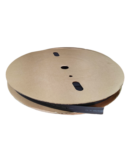 Tubo aislante eléctrico termocontractil 1 1/4" negro | Manguera termocontraible diámetro interno 30mm | Aislante eléctrico encogible al calor