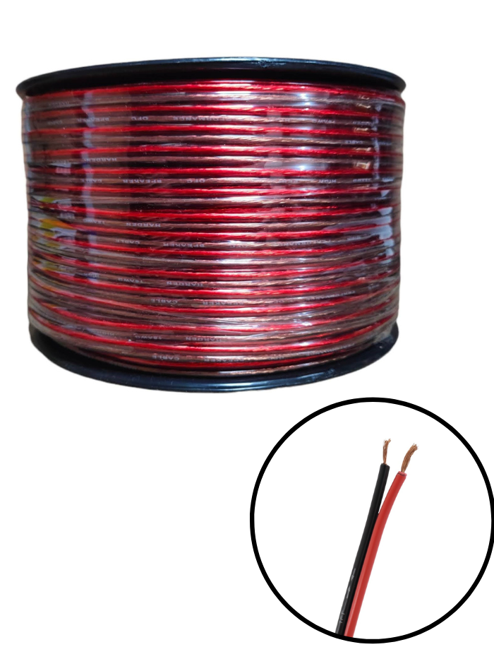 Cable bicolor para tira LED 2 vías calibre 18AWG | Cable bipolar KSC-18
