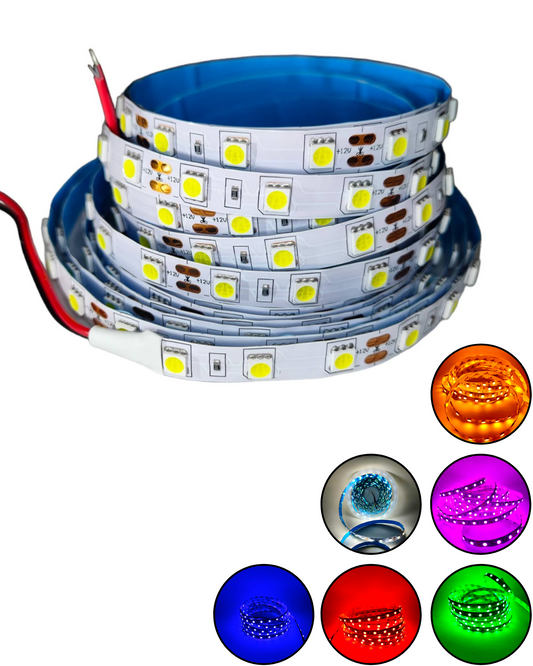Tira LED 5050 IP20 5 metros | Sin recubrimiento de silicón | Interiores | Próximamente descontinuado
