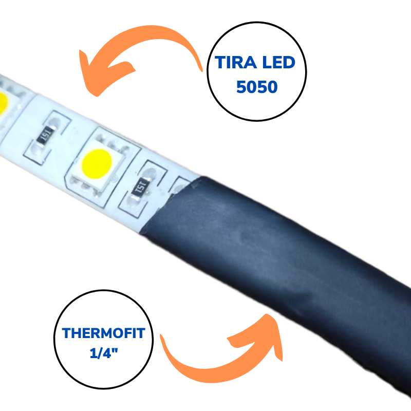 Tubo aislante termocontractil thermofit 1/4" | Termo encogido termofit