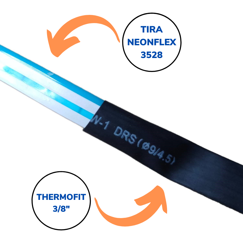 Tubo aislante termocontractil thermofit 3/8" 9mm | Termo encogido termofit